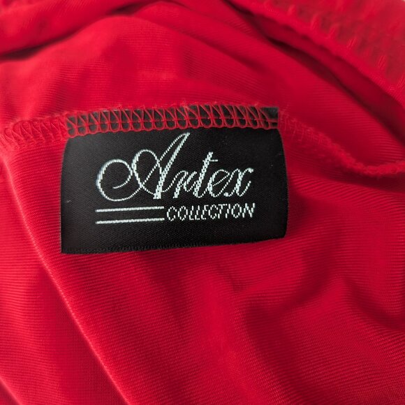 Red Flair Midi Skirt - Picture 4 of 5